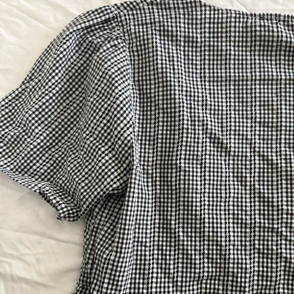 Madewell Crossover Peplum in Gingham - Picture 8 of 10